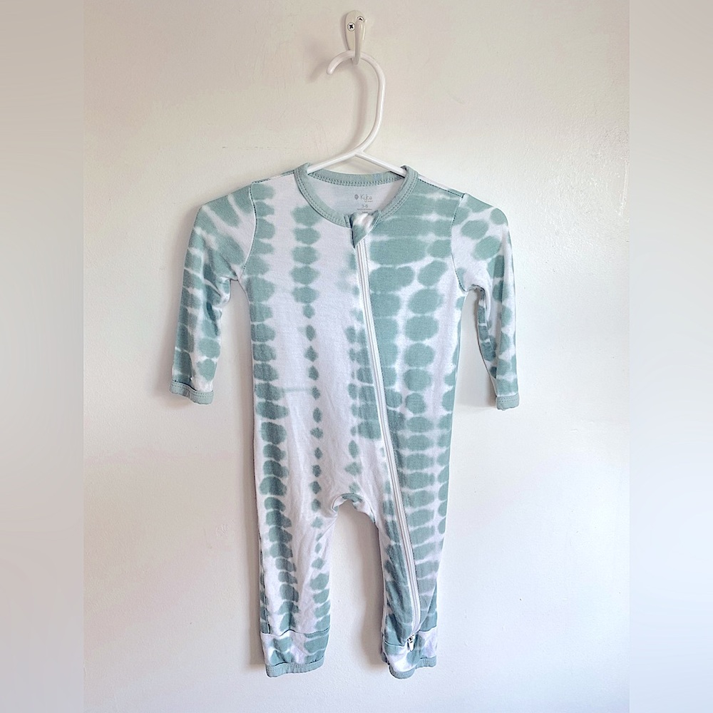 Kyte BABY Zippered Romper in Sage Rip Tide (3 - 6 months)